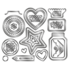 Crafters Companion / Gemini Die Set - Shaker Tag Elements